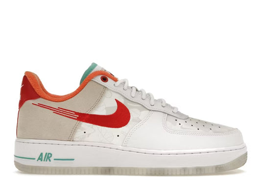 Nike Air Force 1 Low '07 PRM Just Do It White Red Teal