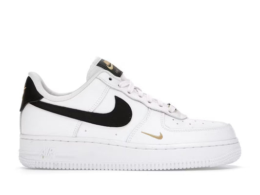 Nike Air Force 1 Low '07 Essential White Black Gold Mini Swoosh