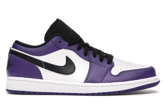 Jordan 1 Low Court Purple White