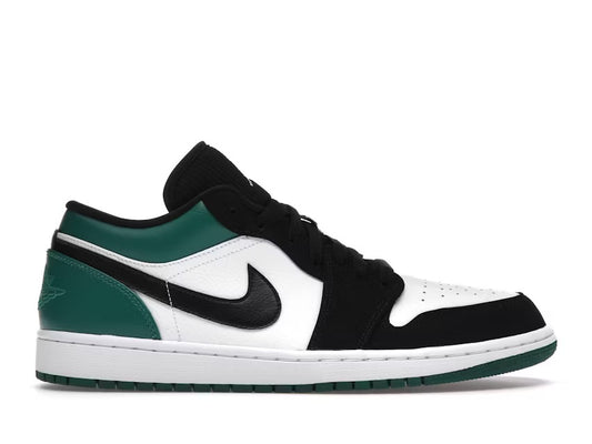 Jordan 1 Low White Black Mystic Green